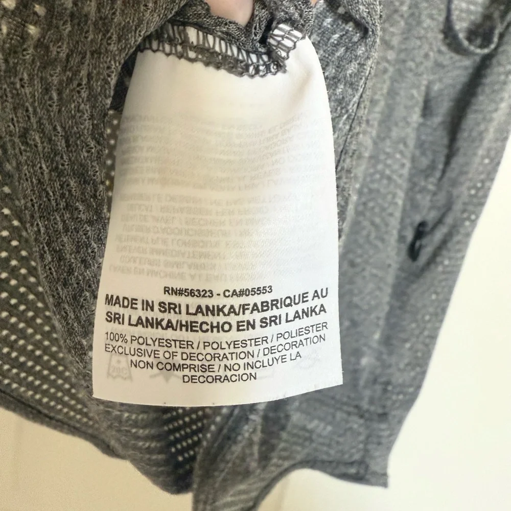 Nike: Dri-FIT Mesh Heather Gray Tank - Size XS
